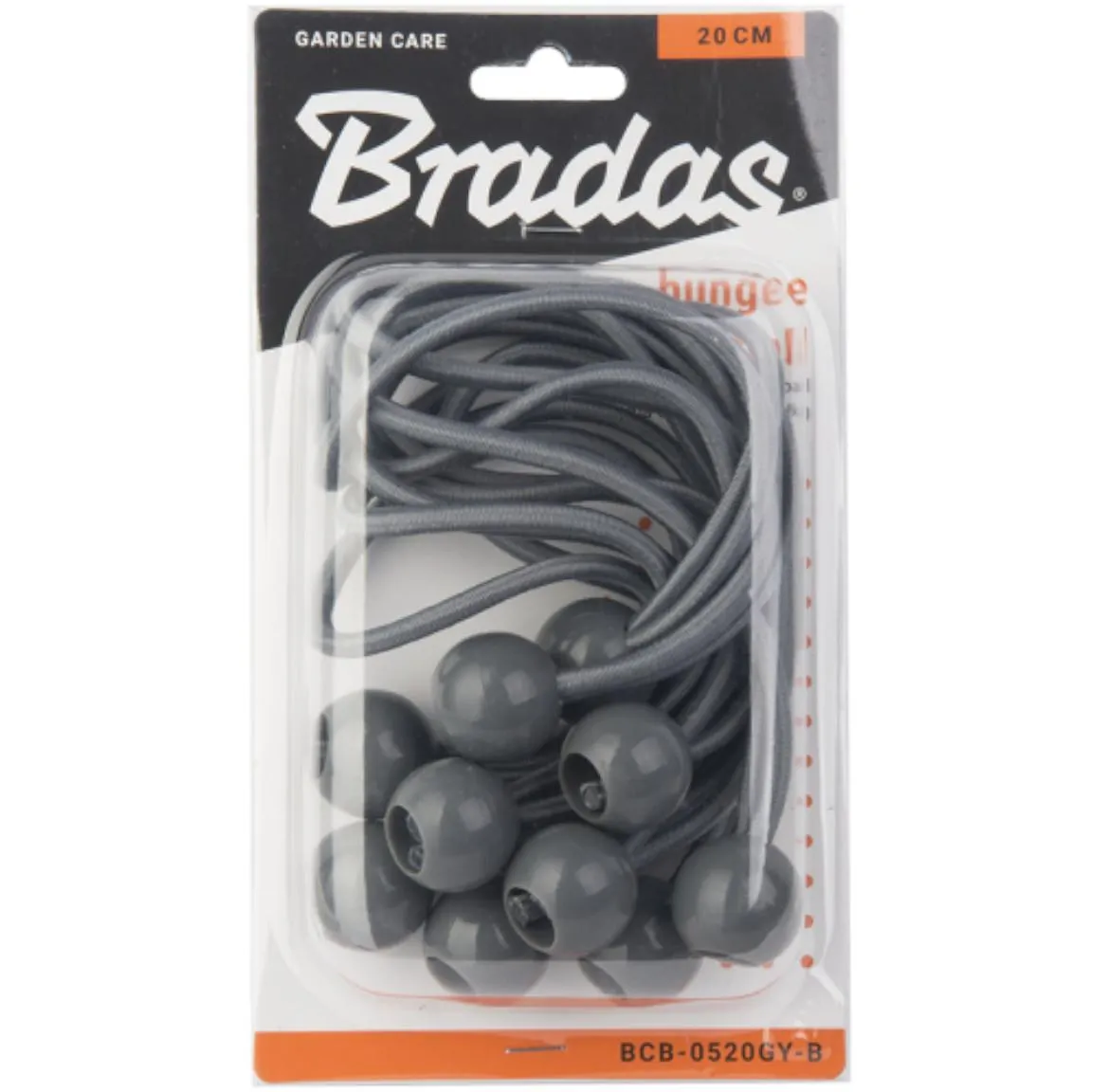 Set rastegljivih gumica sa loptom Bungle Cord 10 kom. x 15 cm bijele