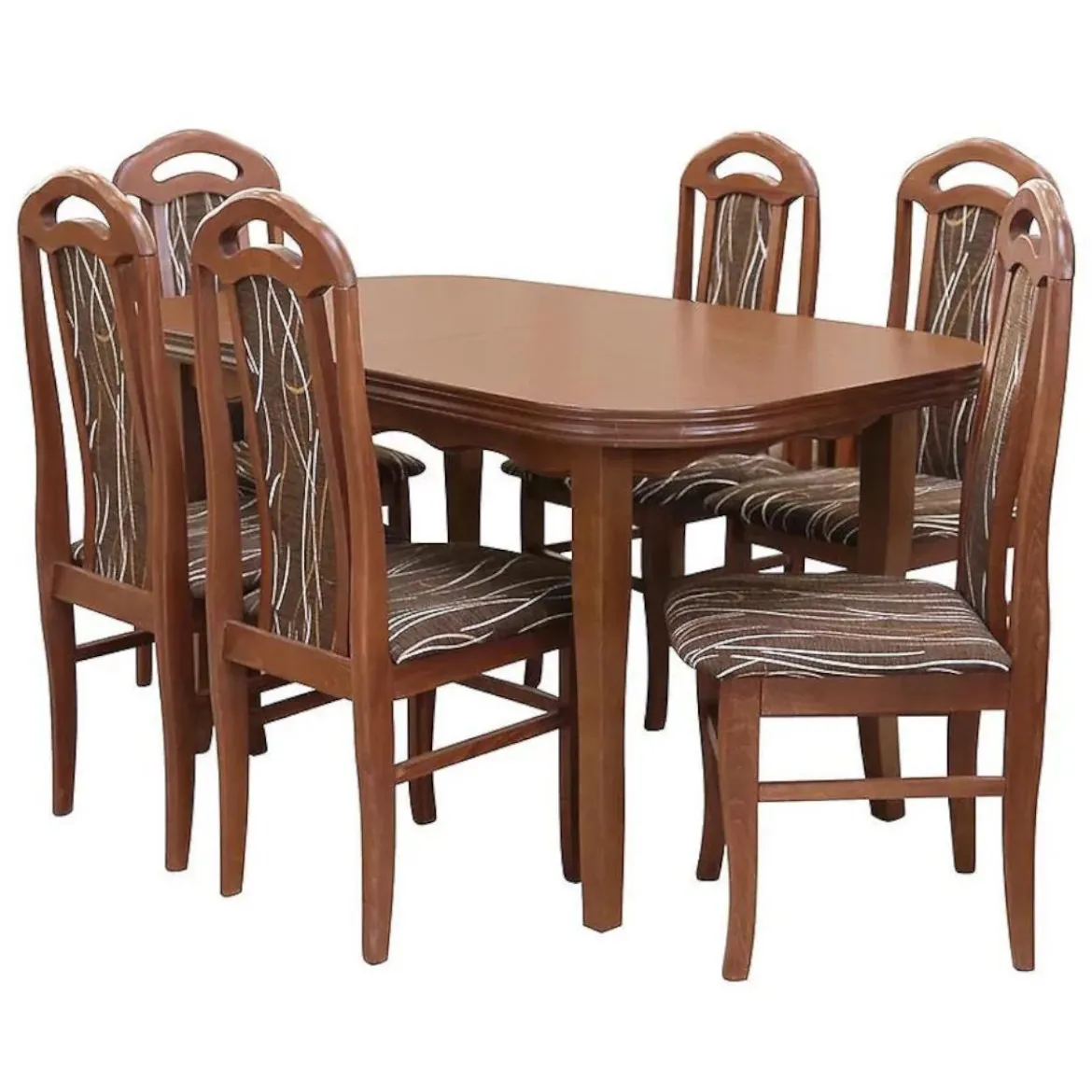 Set sto i stolice Daniel 1 + 6 rusticni 140x80