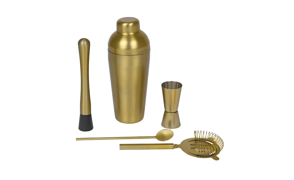Set za koktel Gold 5 kom