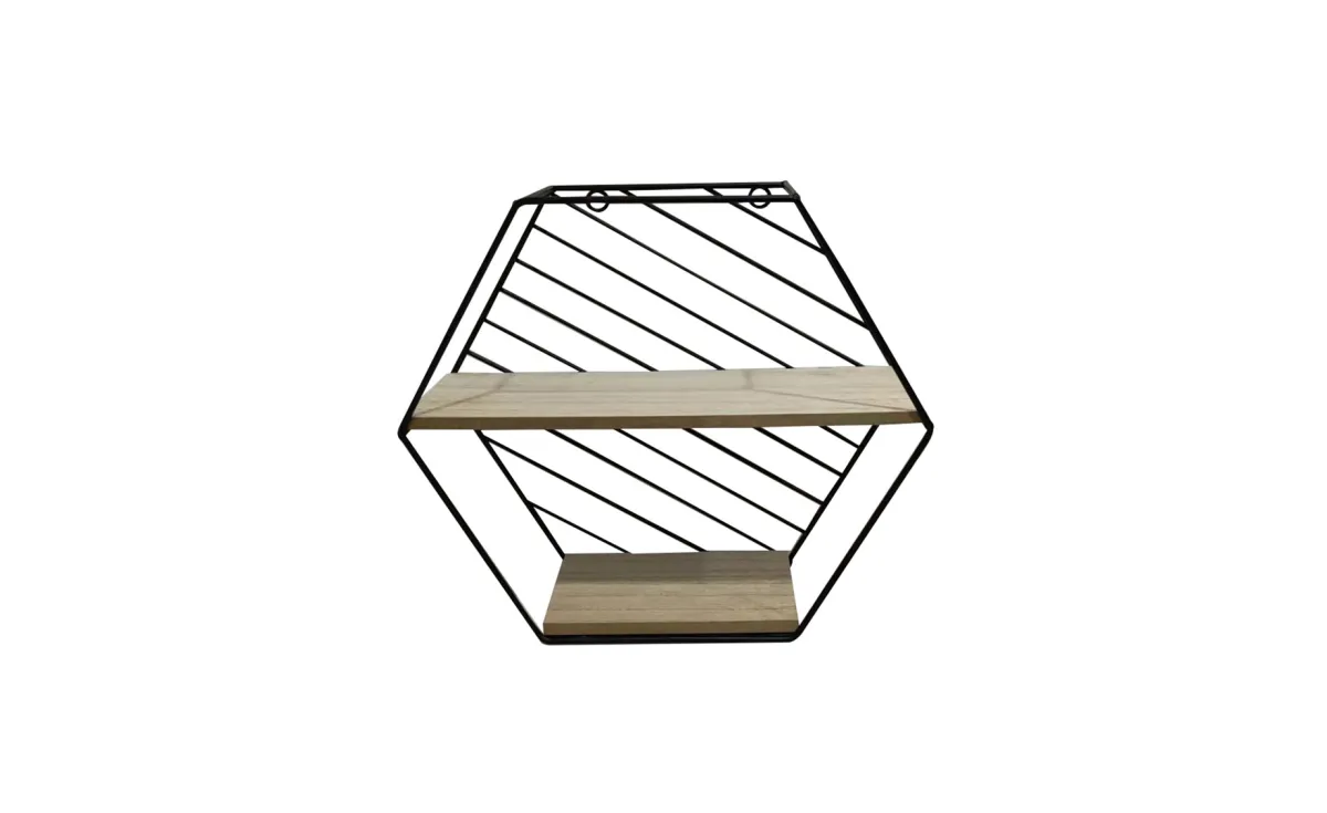Shape zidna polica 32x11x27 cm šestougaona