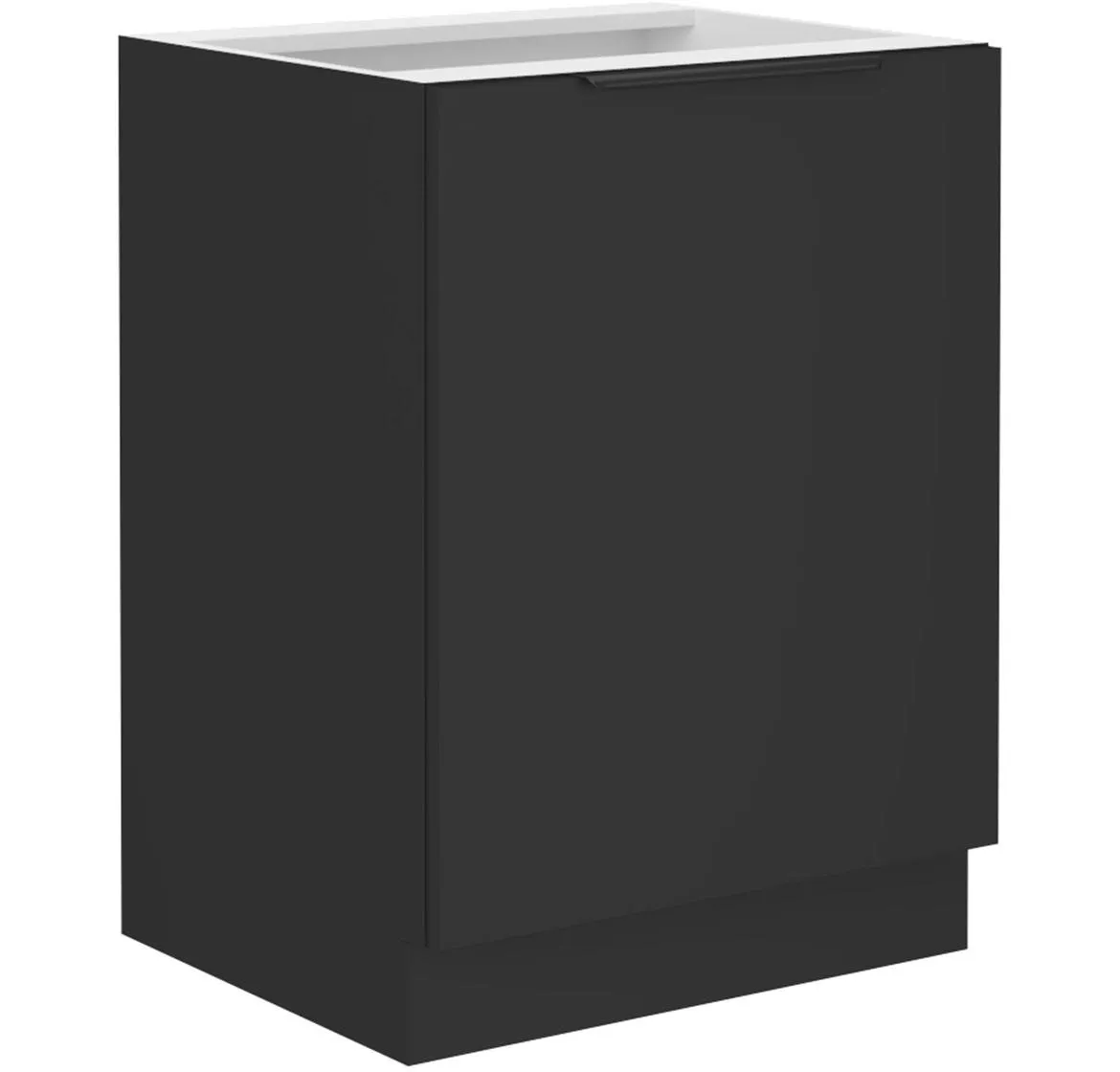 Siena 60d 1f bb kuhinjski element 1 vrata 60x52x82 cm crni