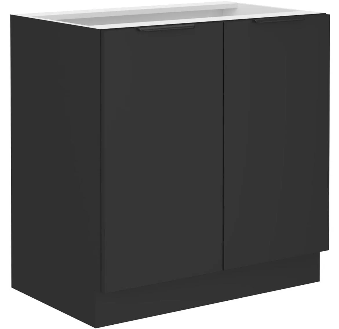Siena 80d 2f bb kuhinjski element 2 vrata 80x52x82 cm crni