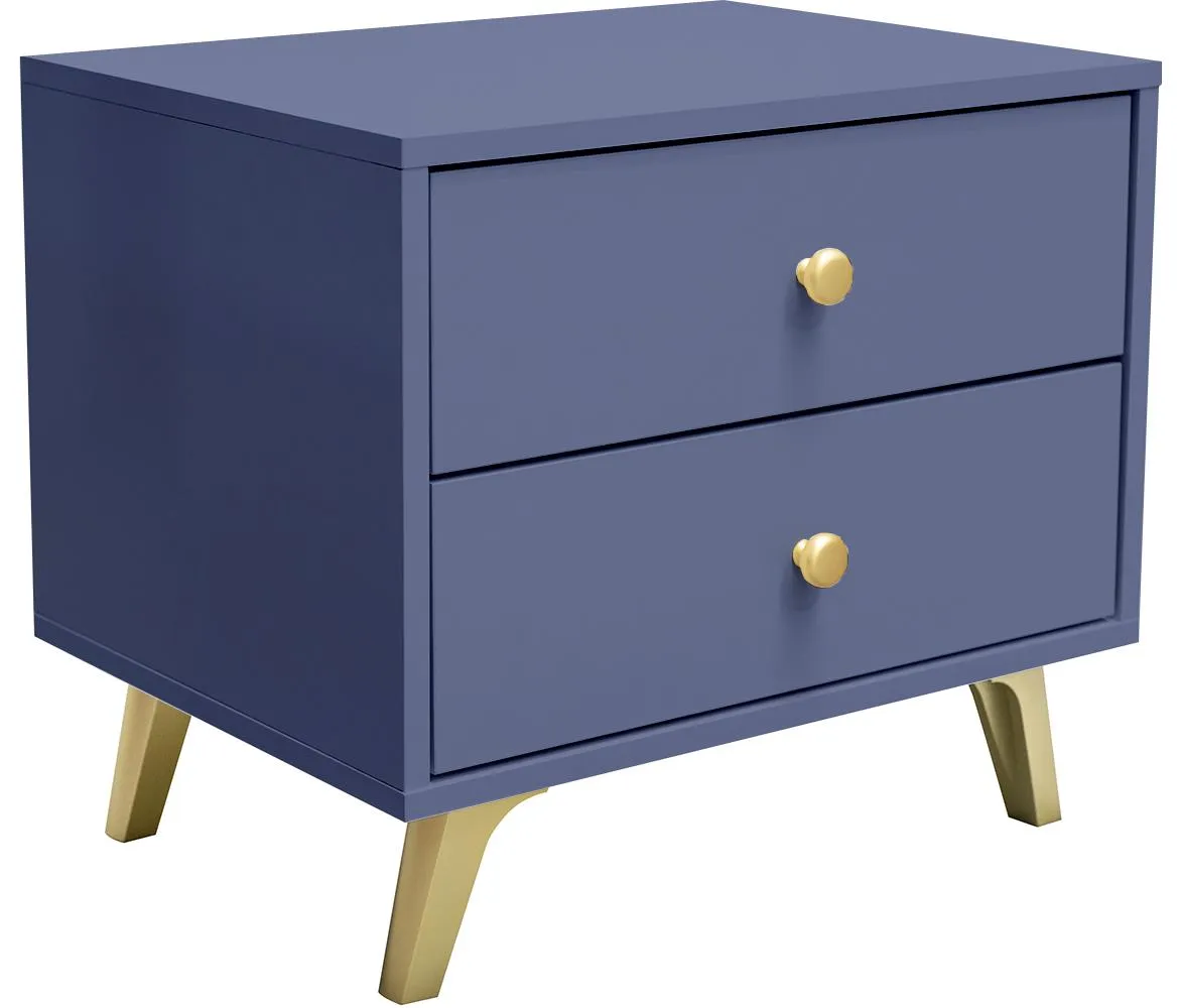 Siena nocni ormaric 2 fioke 54x41x48 cm plavi