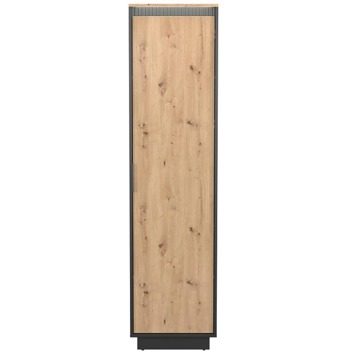Sierro 1d ormar 1 vrata 49,5x40x196,8 cm artisan hrast/crna