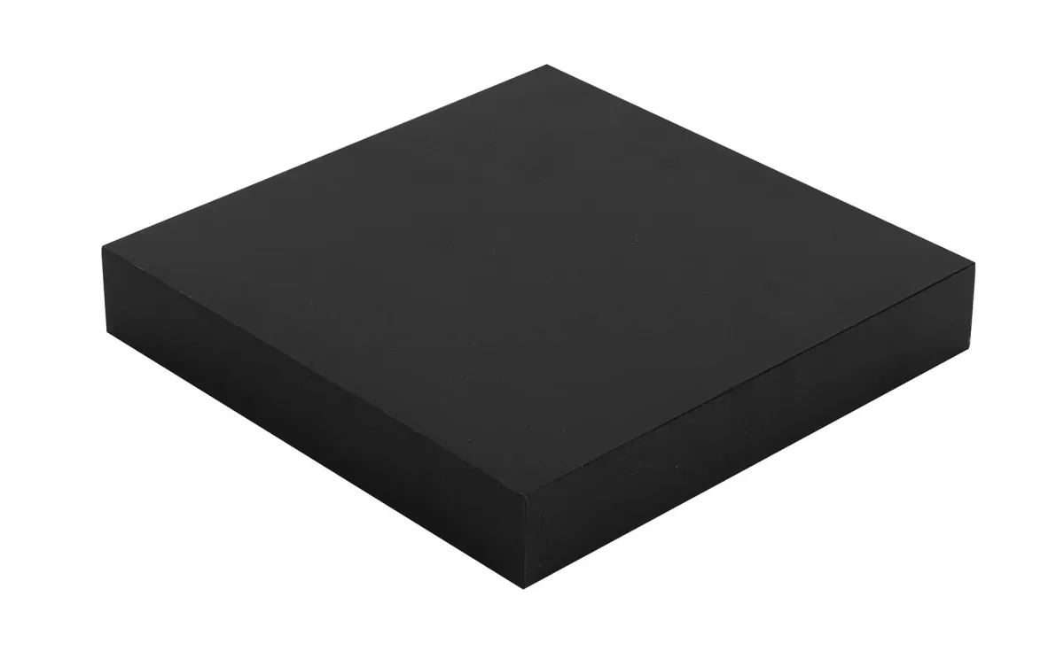 Simple zidna polica 23,5x23,5x3,8 cm crna