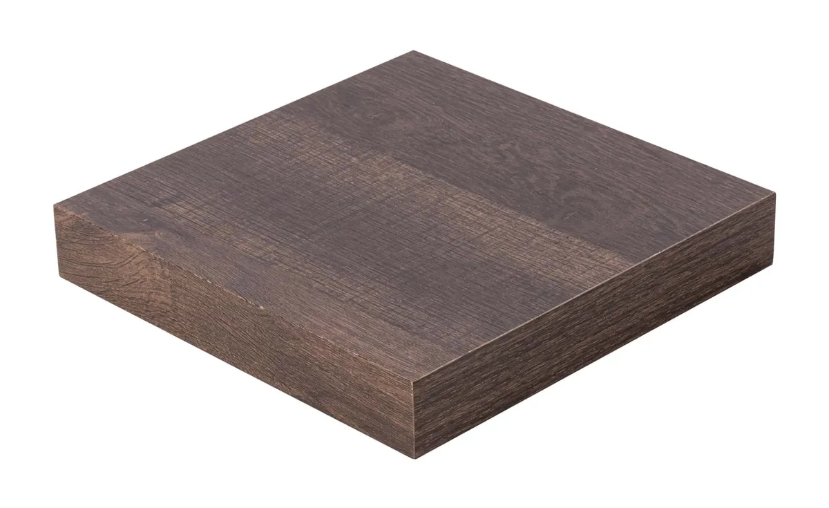 Simple zidna polica 23,5x23,5x3,8 cm tamni orah
