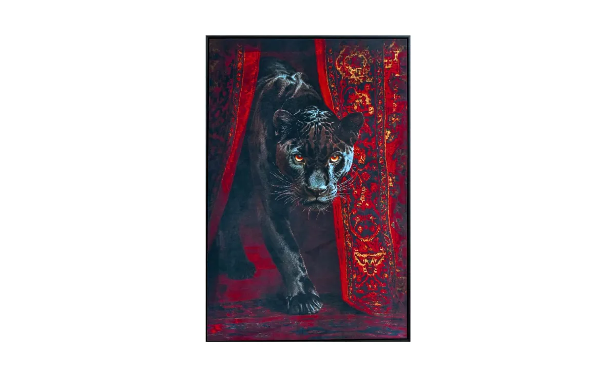 Slika sa ramom Black puma 60x90cm