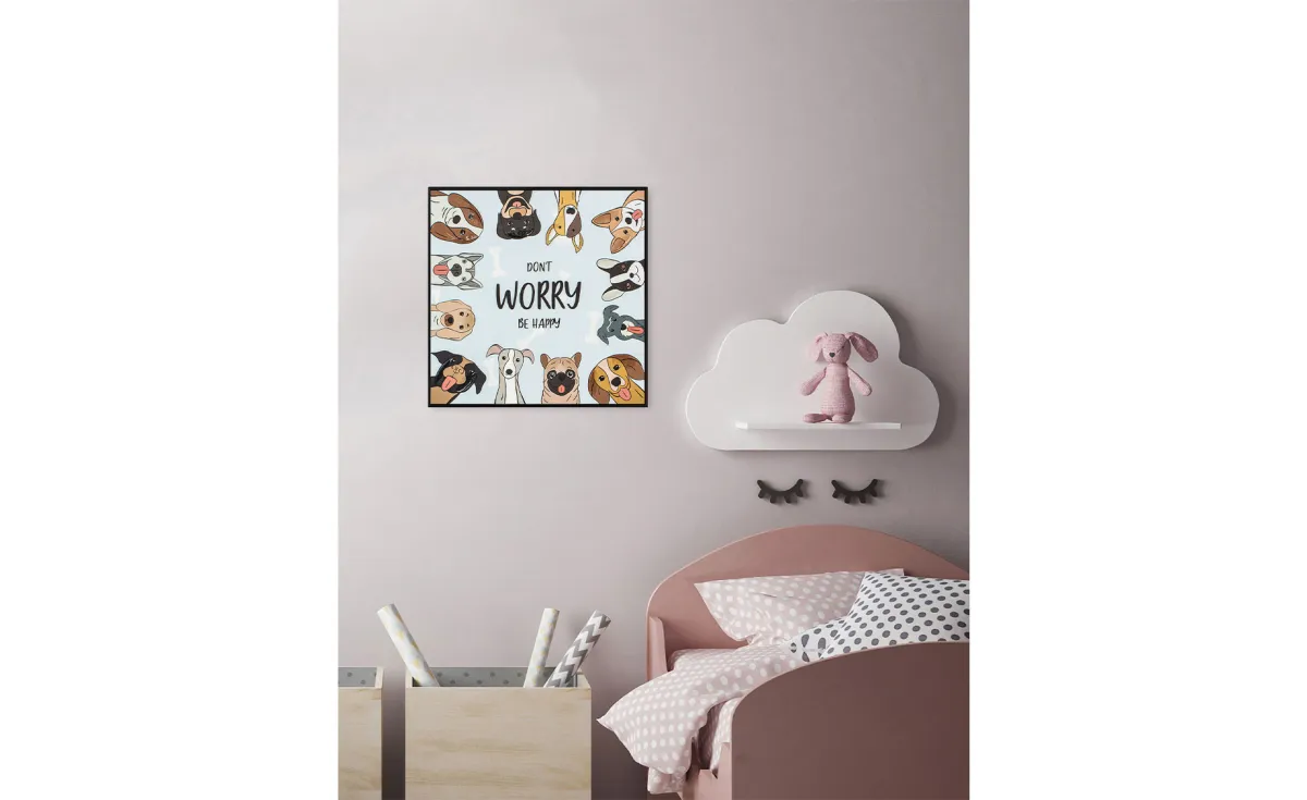 Slika sa ramom  Don't worry 40x40cm