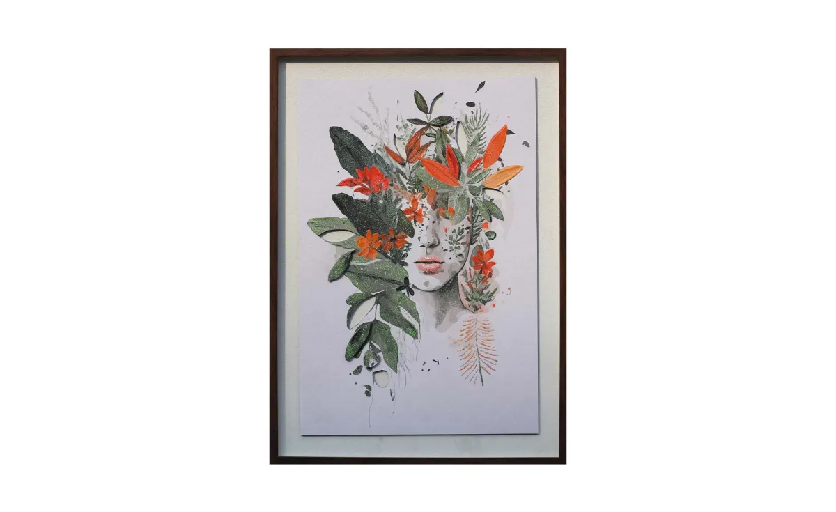 Slika sa ramom Lady 50x70cm