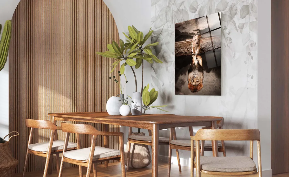Slika staklo Lions 80x120cm