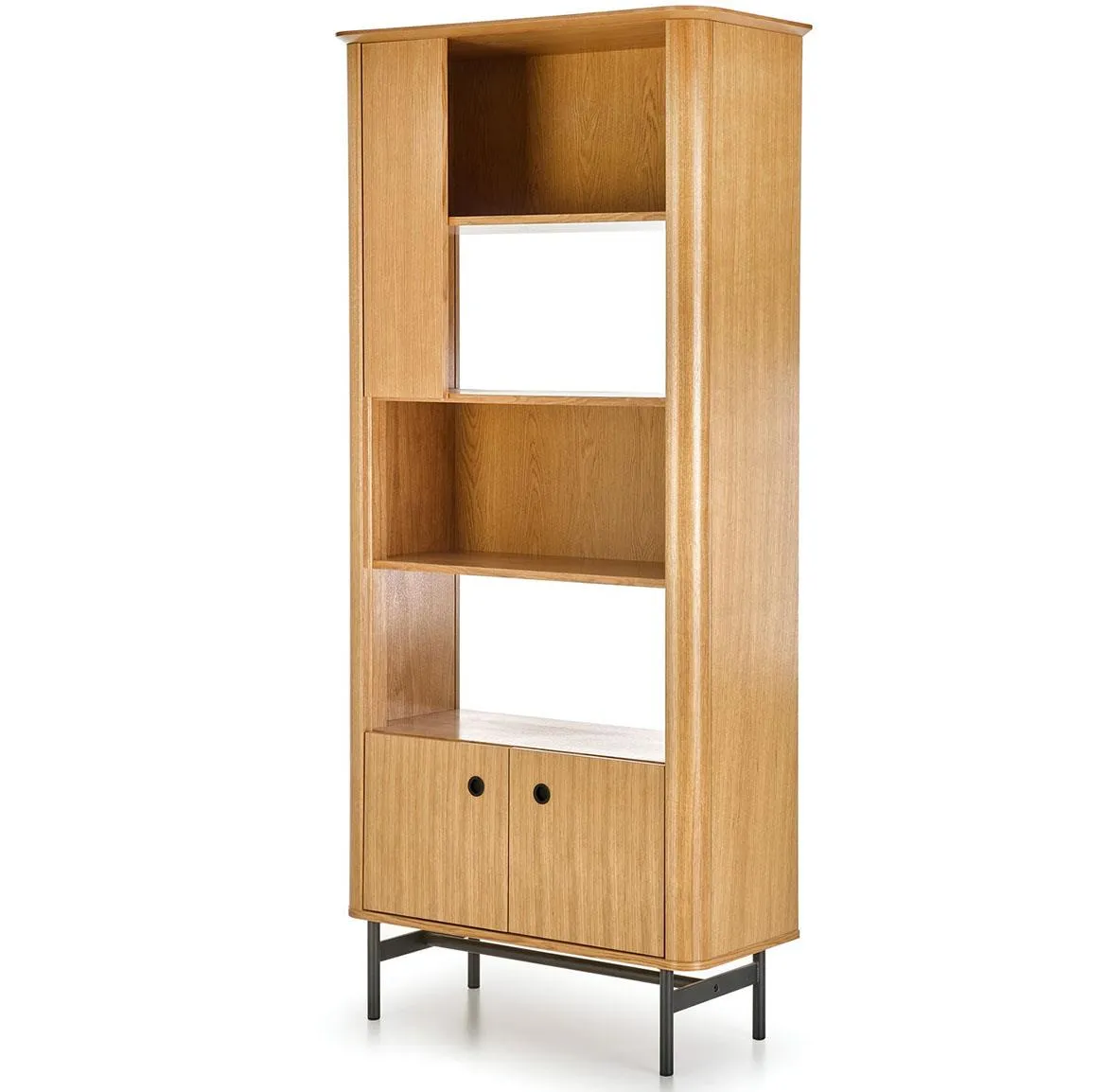 Smart polica 2 vrata 97x37x196 cm natur