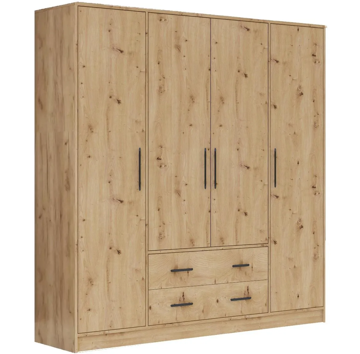Smart SR1 4D ormar 4 vrata + 2 fioke 200x56x190 cm artisan hrast