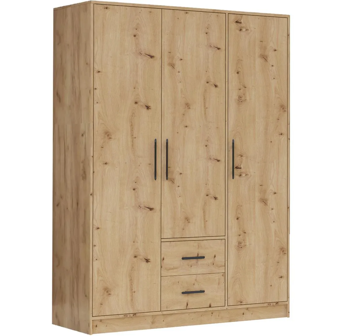 Smart SR2 3D ormar 3 vrata + 2 fioke 150x56x190 cm artisan hrast