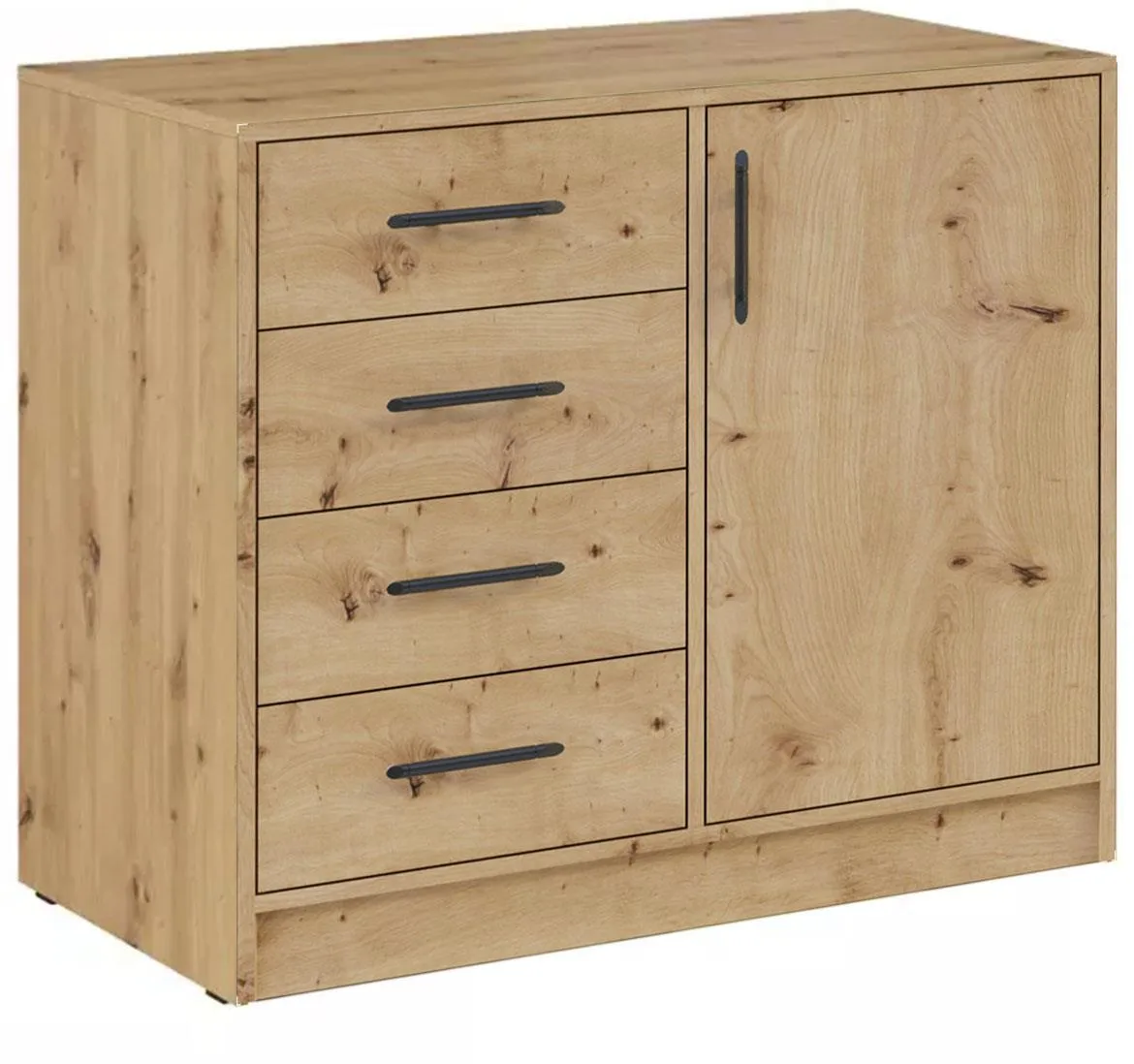 Smart SRK2 komoda 1 vrata + 4 fioke 90x40x84 cm artisan hrast