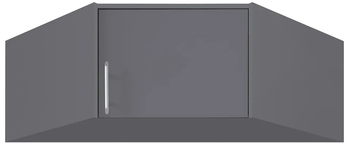 Smart ugaona nadogradnja 1 vrata 95x95x40 cm grafit