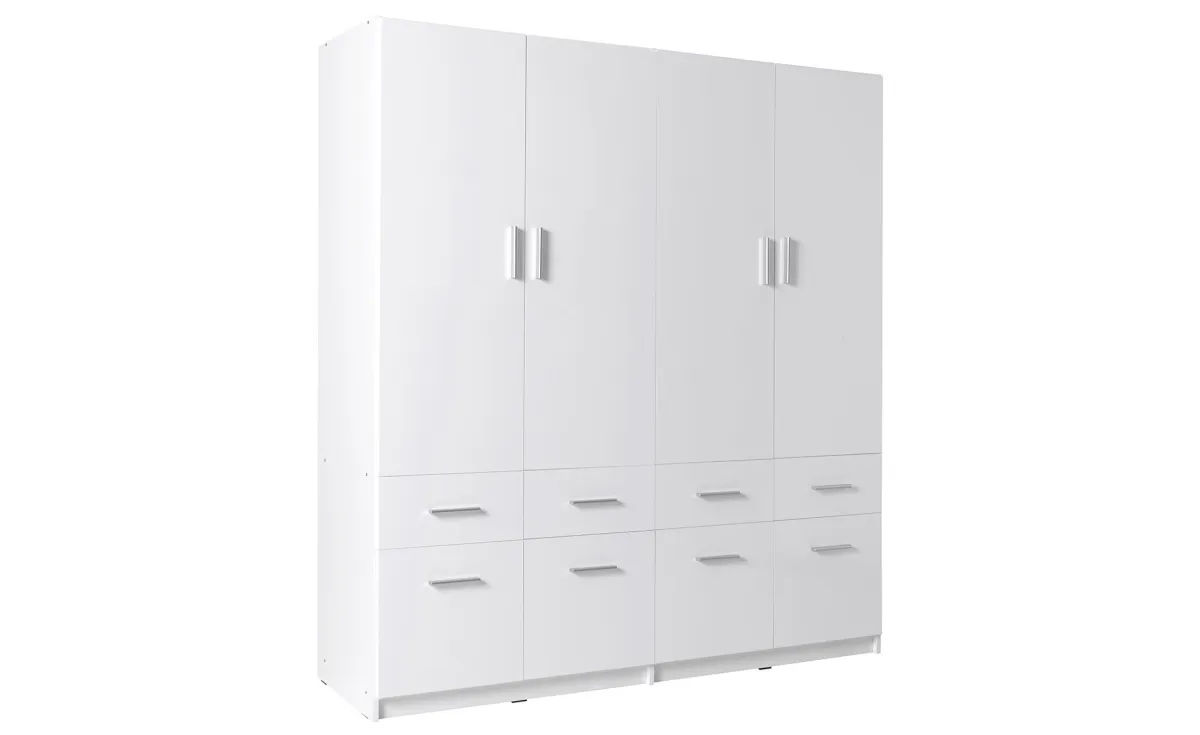 Snow ormar 181x54x198cm, 4 vrata+8 fioka
