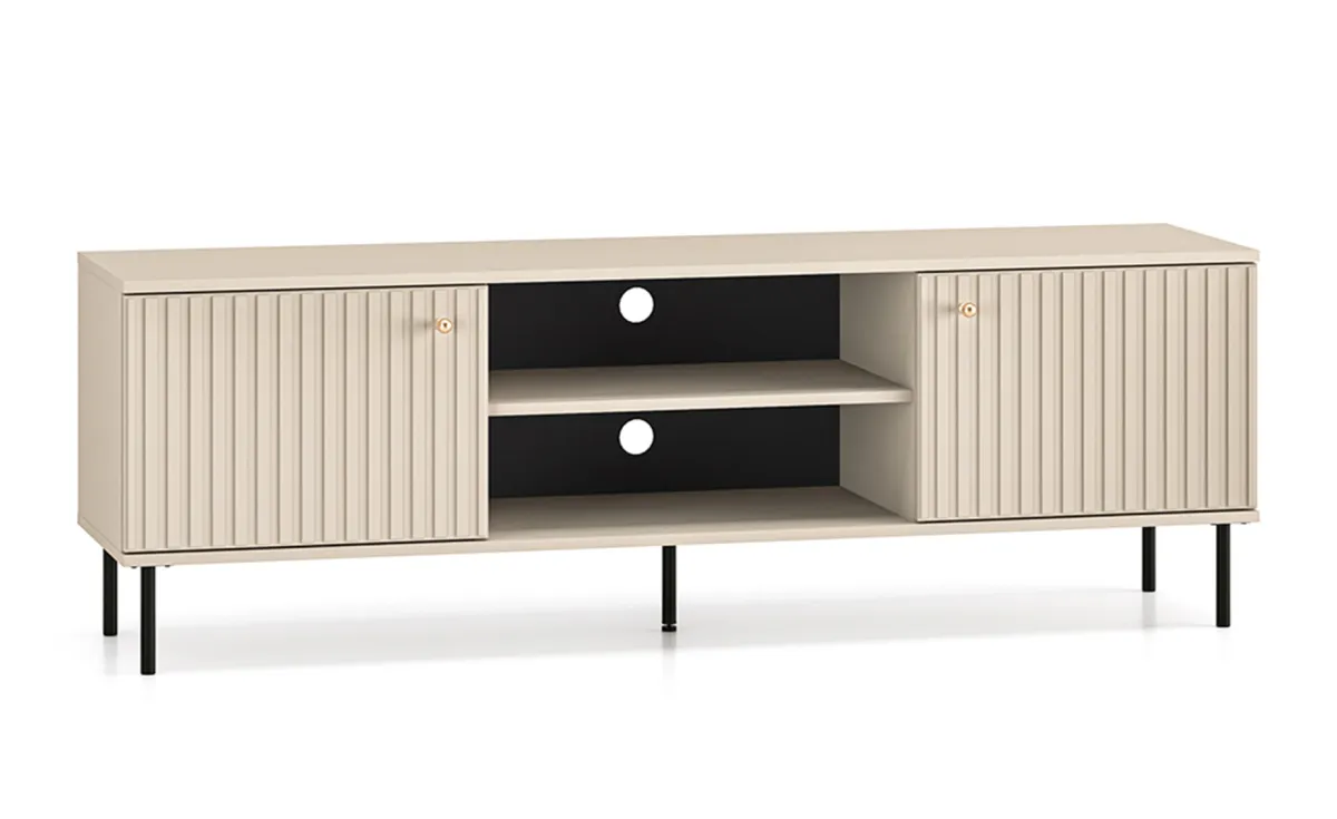 Sophie tv komoda 2 vrata + 1 polica 160x40x53 cm kašmir bež