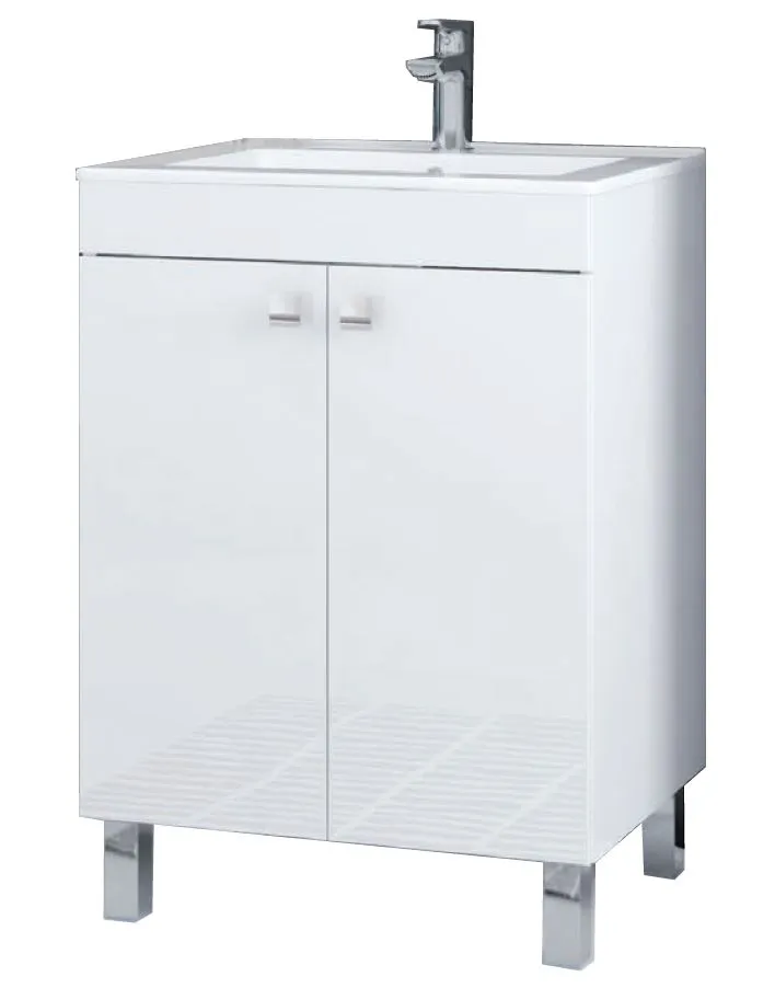 Sorento D60 baza sa umivaonikom 2 vrata 59x45,6x82 cm  bela