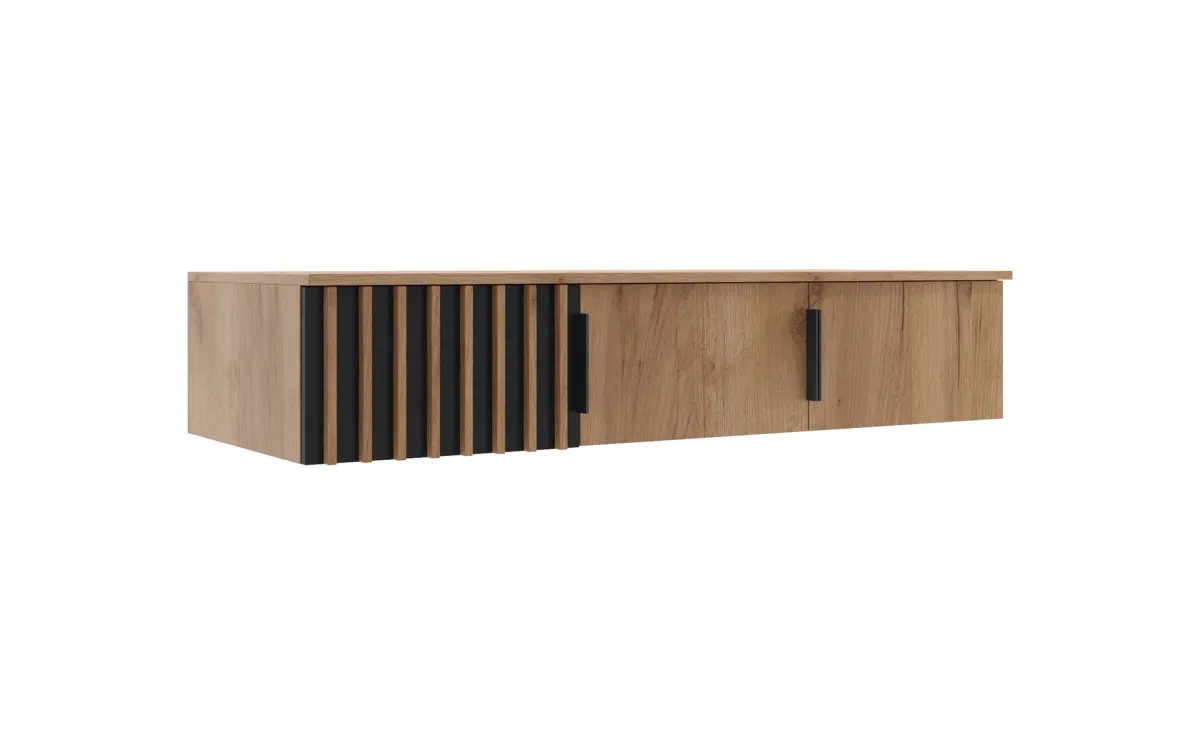 Sorento nadogradnja 3 vrata 150x61x30 cm hrast/crna
