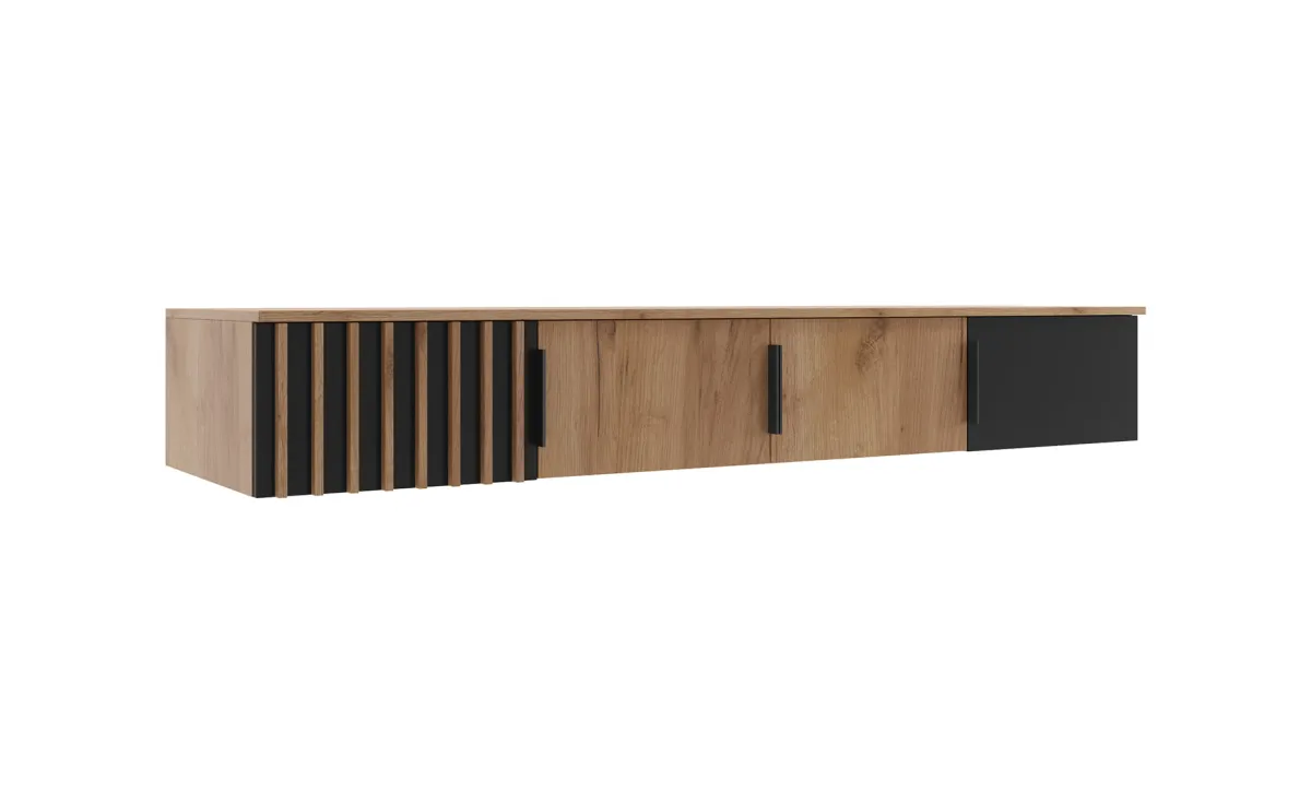 Sorento nadogradnja 4 vrata 200x61x30 cm hrast/crna