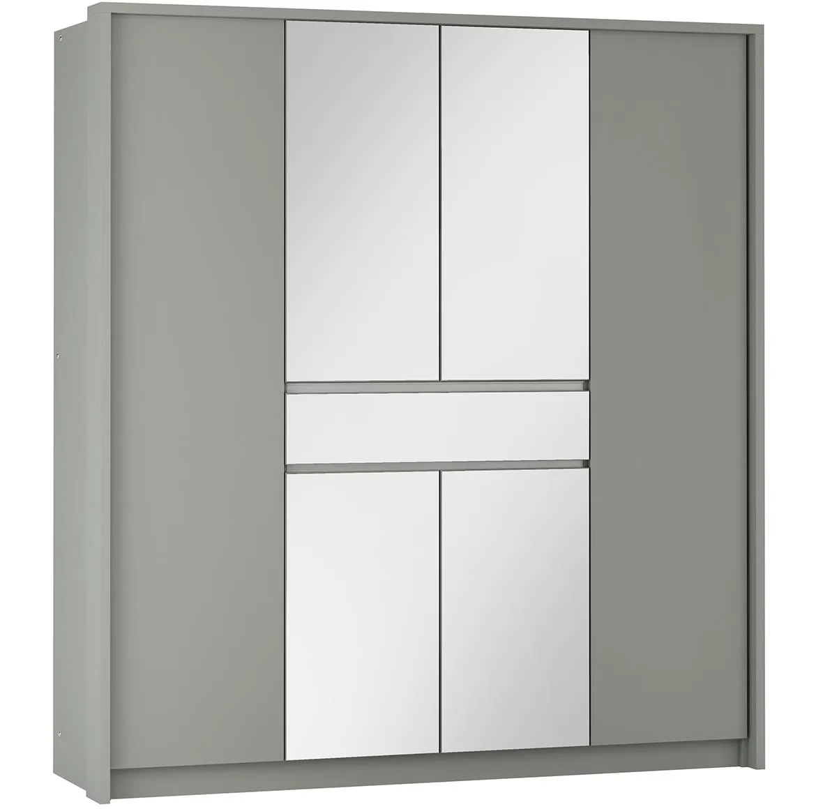 Split 200 ormar s ogledalom 200x65x217cm sivi