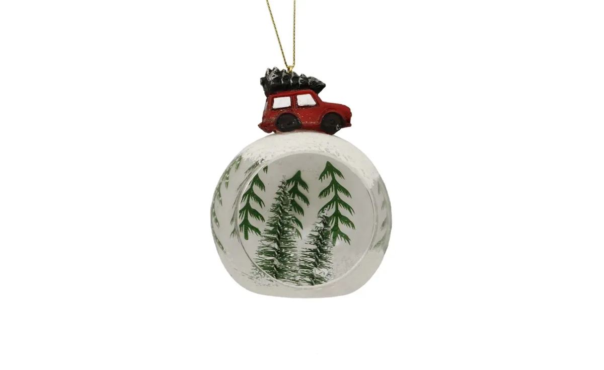 Staklena kugla trees 8cmx10cm transparent