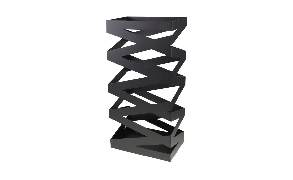 Stalak za kišobrane Zig Zag 25x15x50cm crni