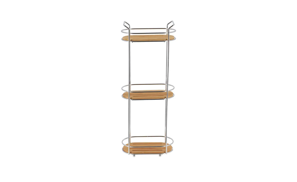 Stalak za kupatilo sa tri police Tendance ovalni 24,5x13,5x62,5cm