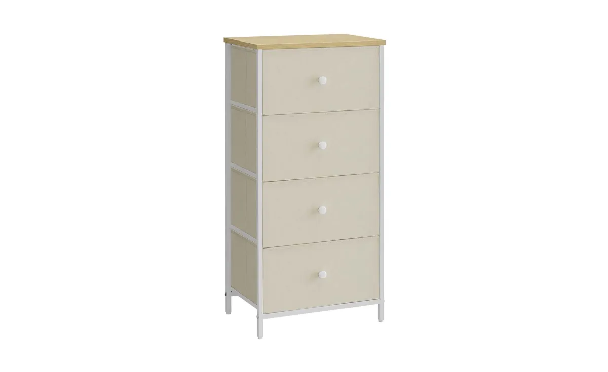 Stalak za odlaganje sa 4 fioke Nolan 45x30x91,7cm beli