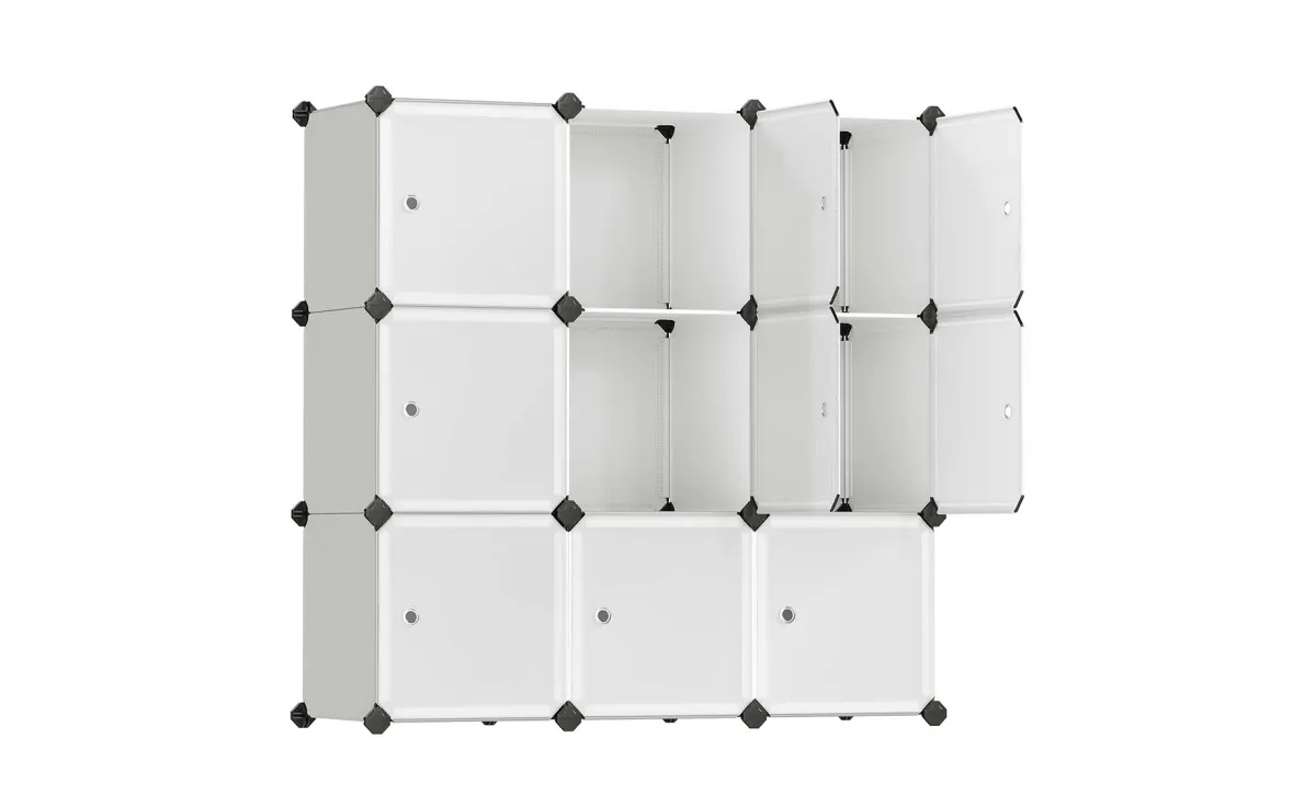 Stalak za odlaganje sa 9 fioka Roy 93x31x93cm beli