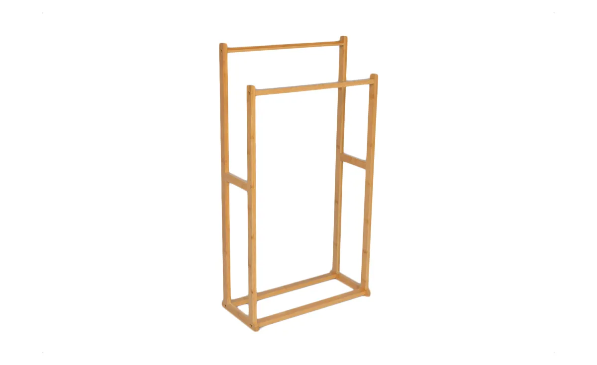 Stalak za peškire sa 2 držača Dina 21x45x84,5cm natur