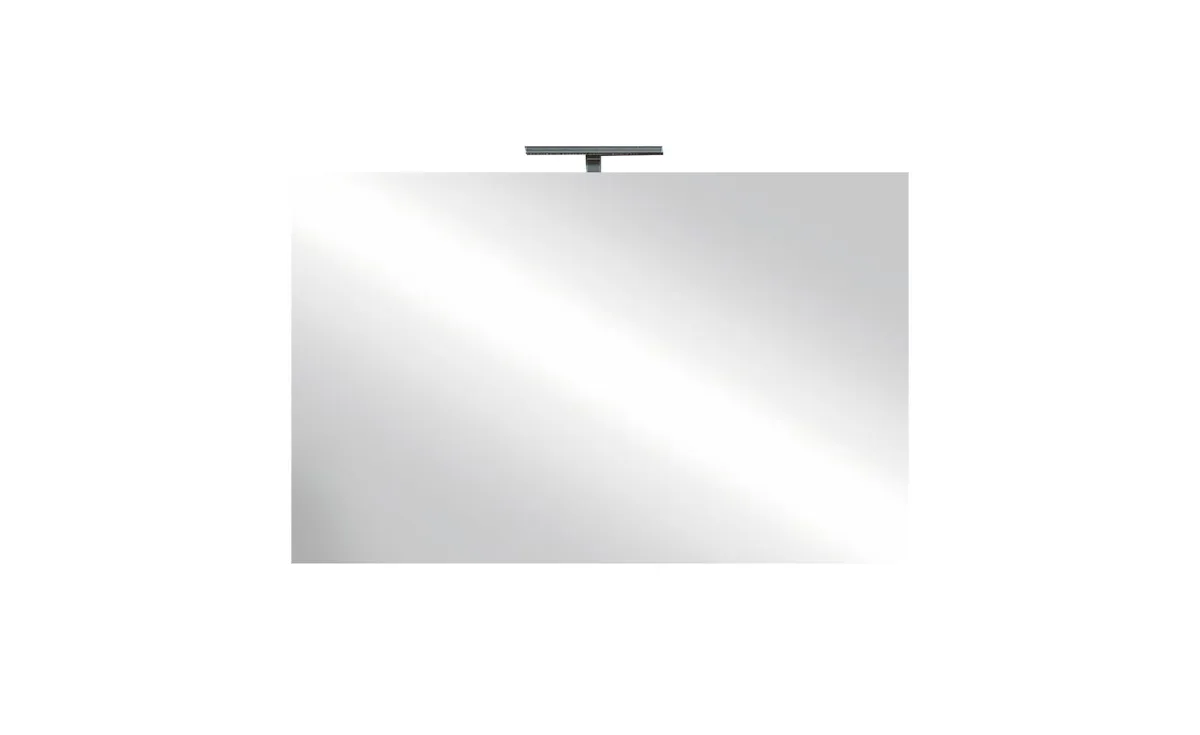 Steel ogledalo+LED rasveta 100x4x75 cm
