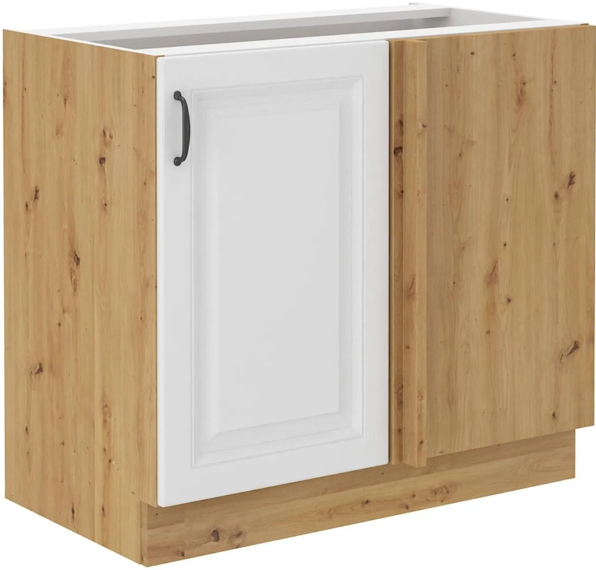 Stilo 105nd 1f bb ugaona baza 1vrata 105(90)x52x82 hrast artisan/bela