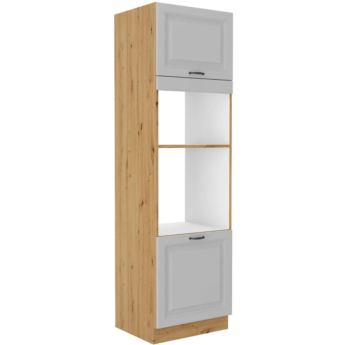 Stilo 60dpm-210-2f ormar za 2rerne,2vrata 60x57x210 hrast artisan/beli
