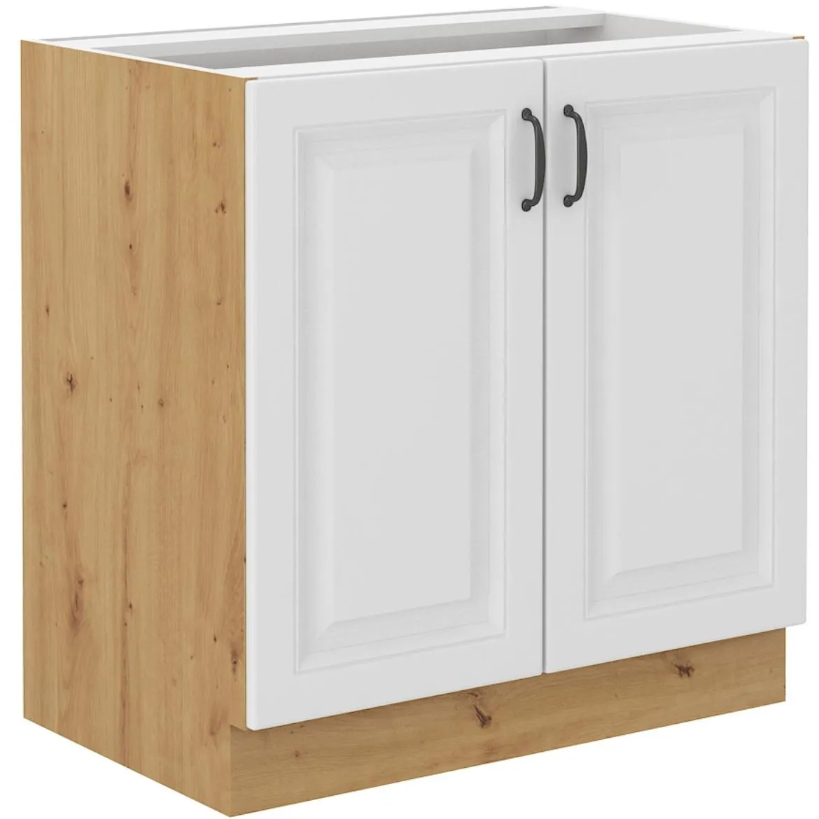 Stilo 80d 2f bb baza 2vrata 80x52x82 hrast artisan/bela