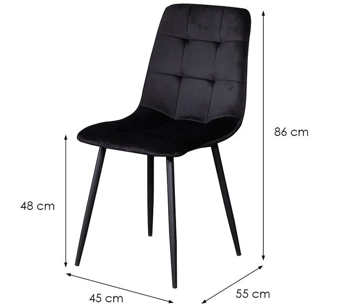 Stolica W168 crna