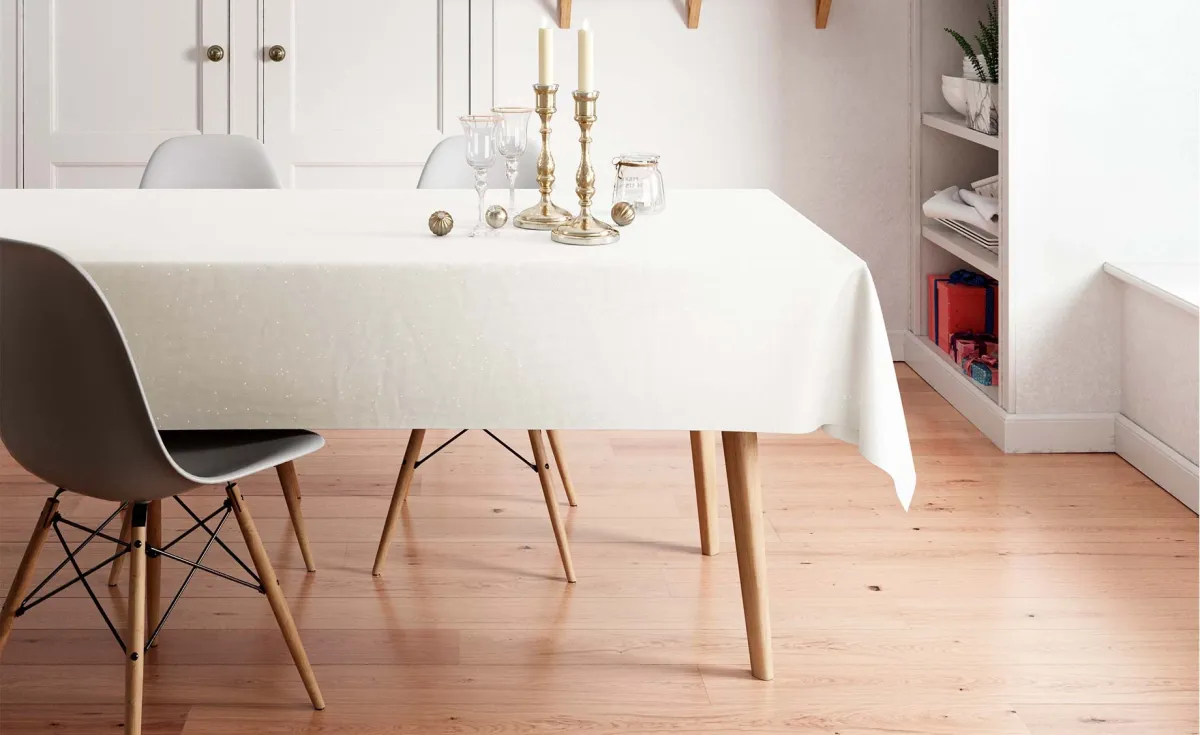 Stolnjak Lurex 180x240cm beli