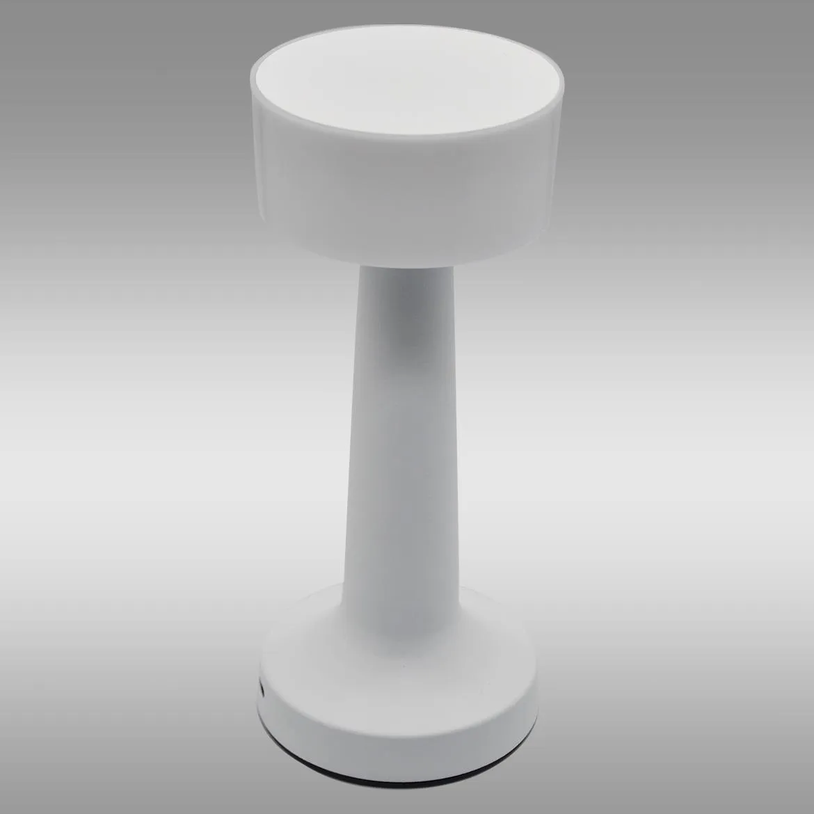 Stona lampa Kryn LED USB bela