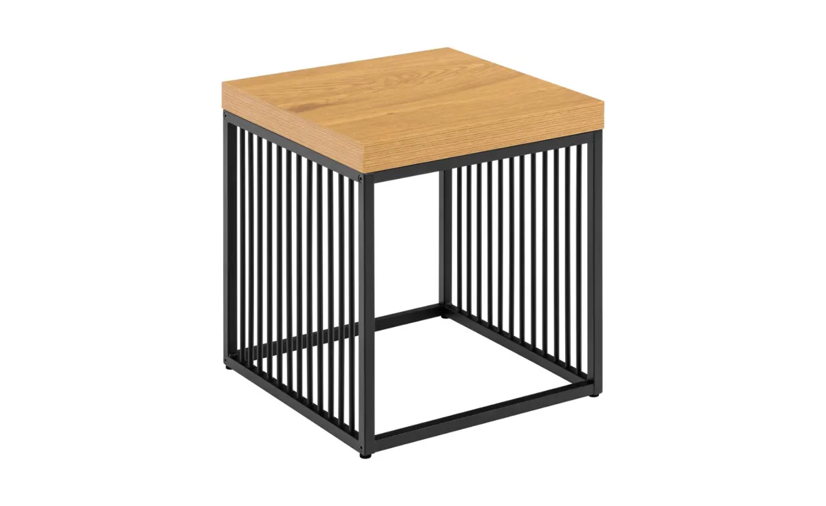 Strington klub sto 40x40x42 cm hrast / metal