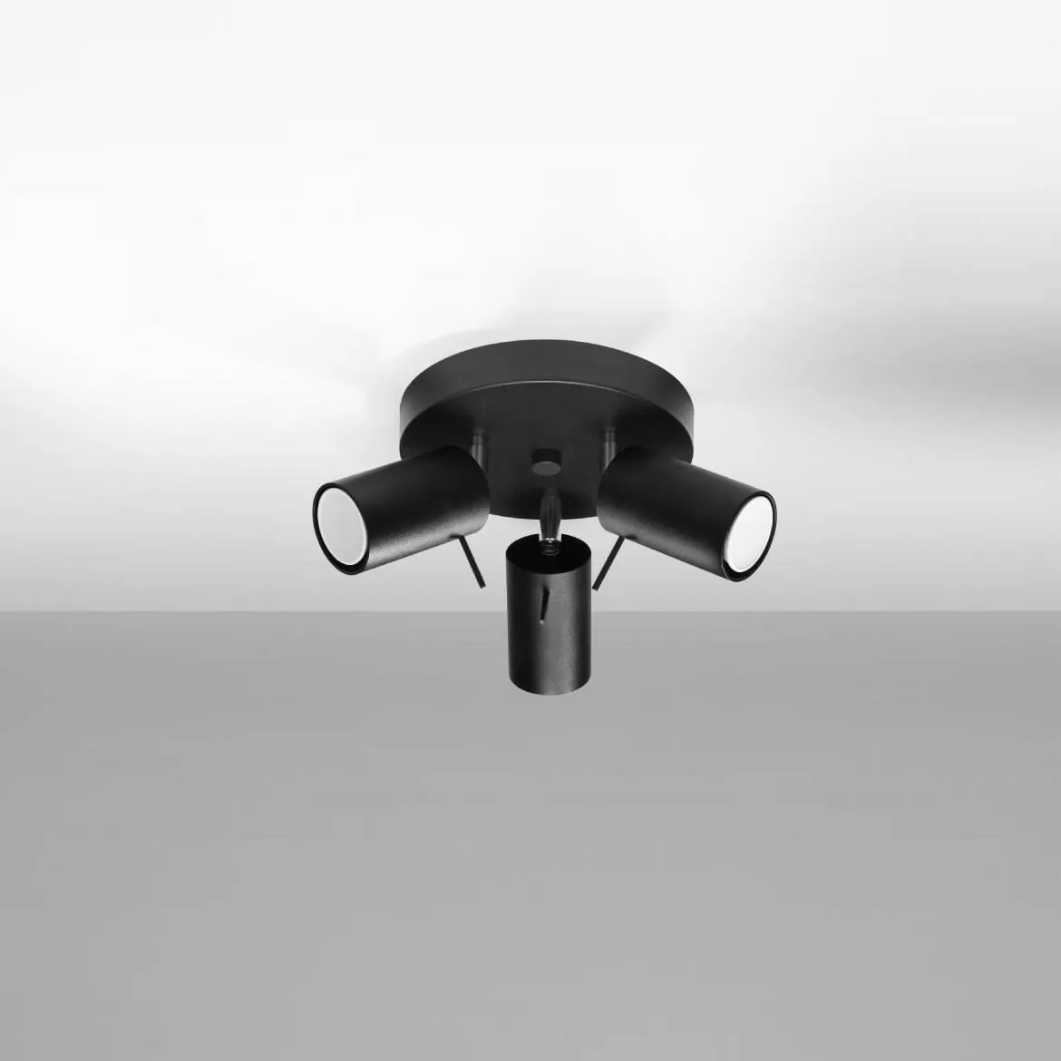 Stropna lampa Oregon 3 crna