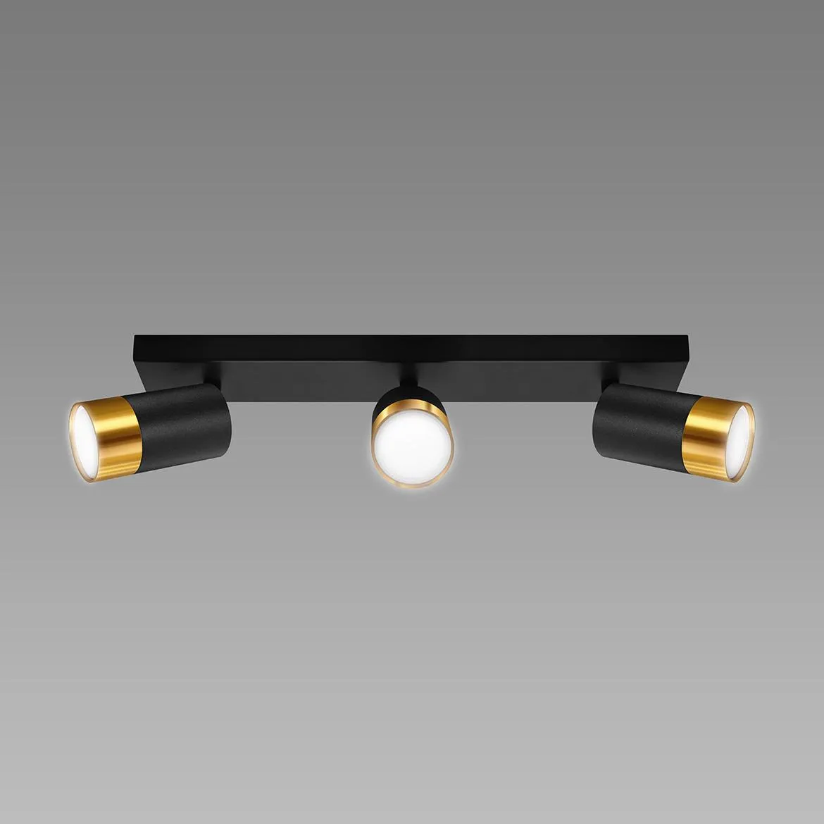 Stropna lampa Puzon 3 crna