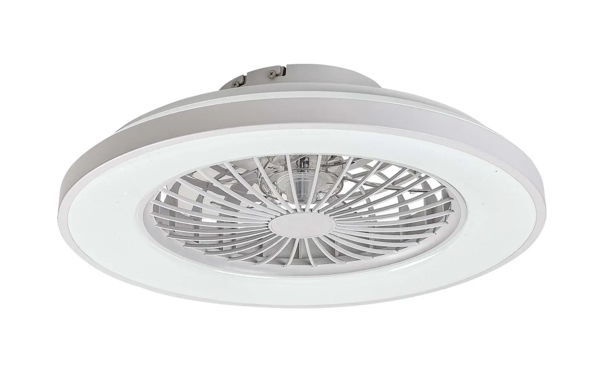 Stropni ventilator Dalfon LED srebrni