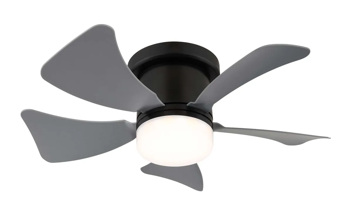 Stropni ventilator hines led crni