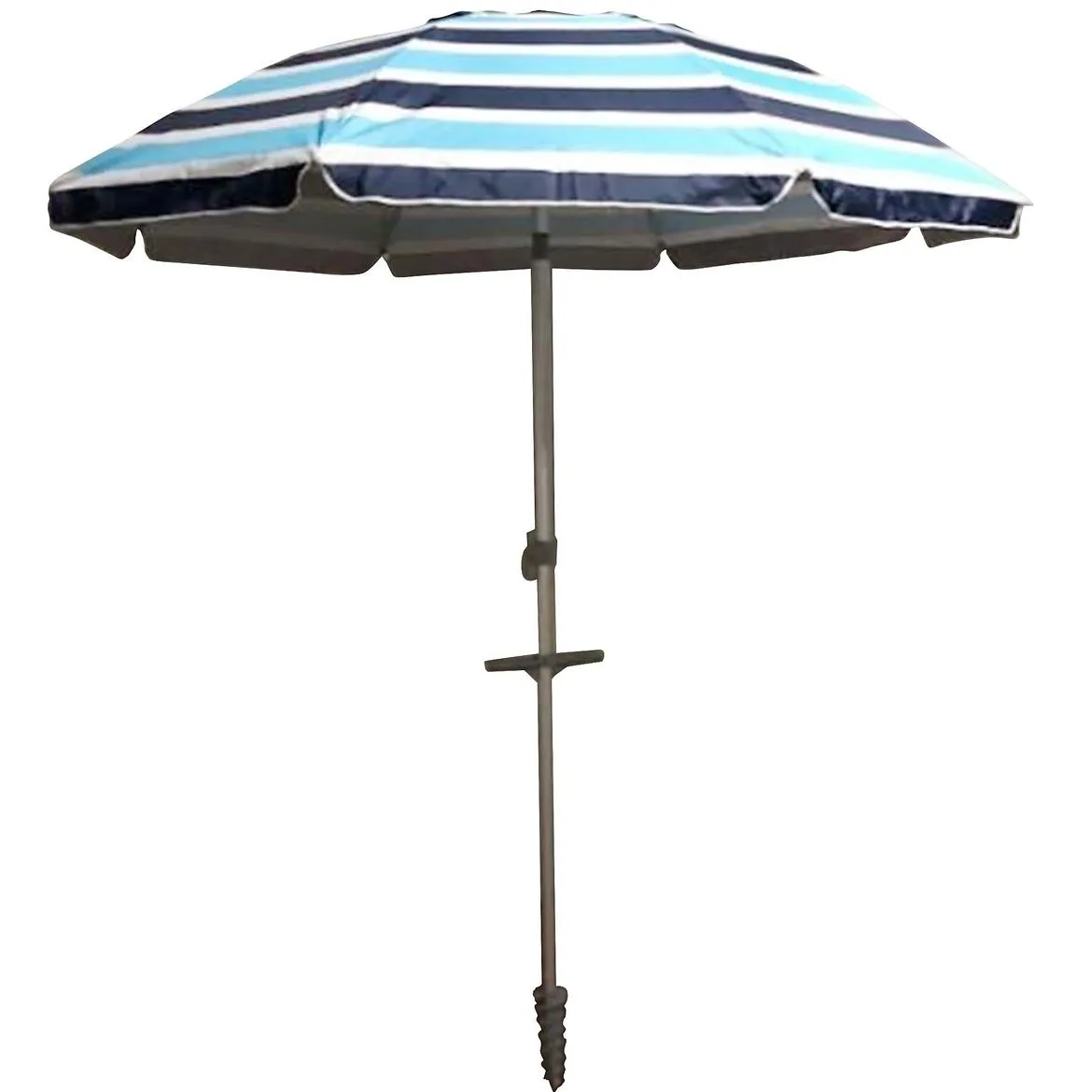 Suncobran D200 cm prugasto plavi