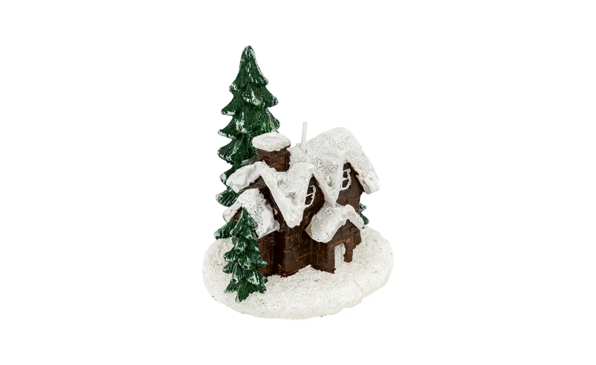 Sveća Christmas village 8,5x9cm