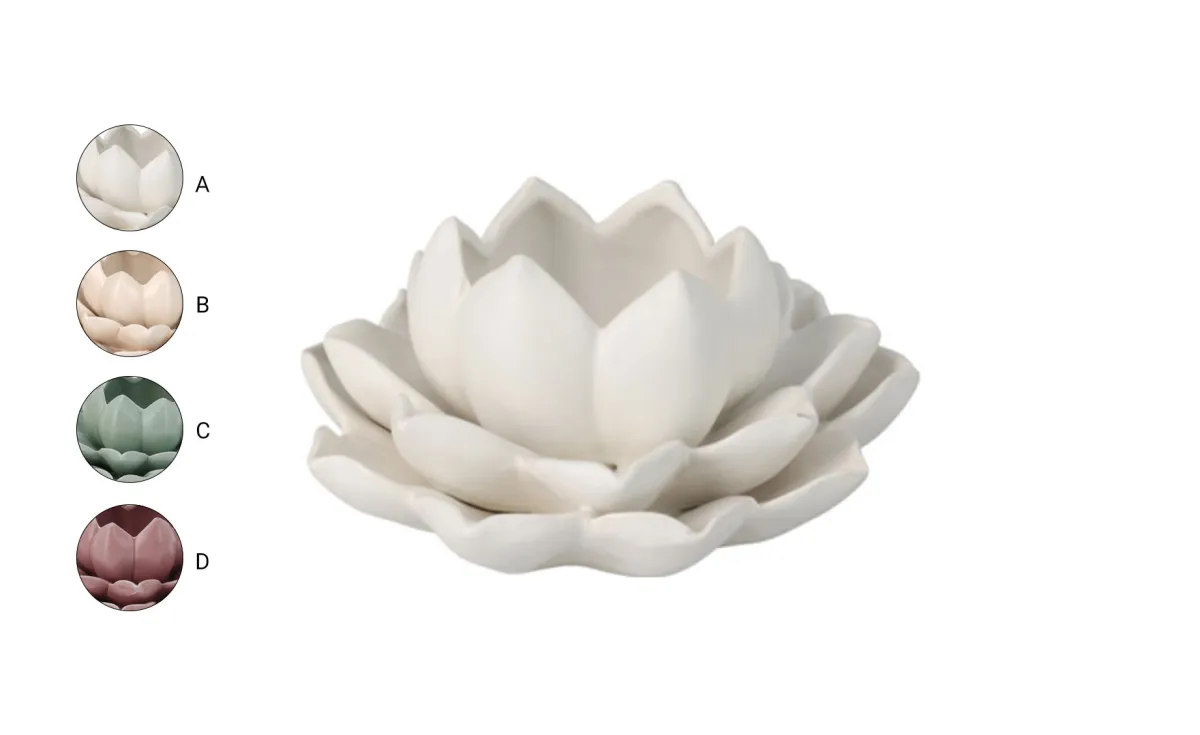 Svećnjak Lotus 12x13cm sort 4