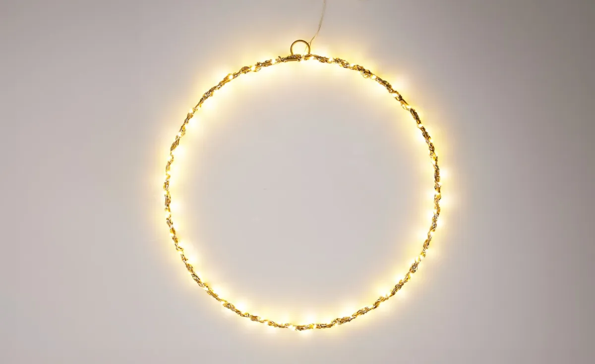Svetlosni venac led 30 cm gold