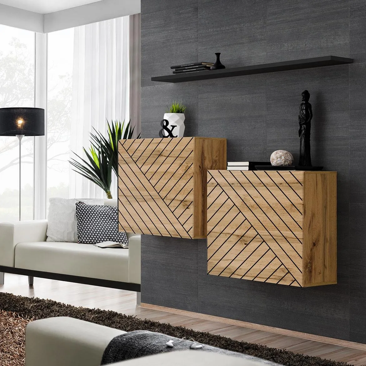 Switch I Line Wtsl Sw SB1 - L komoda 130x30x110 cm hrast wotan