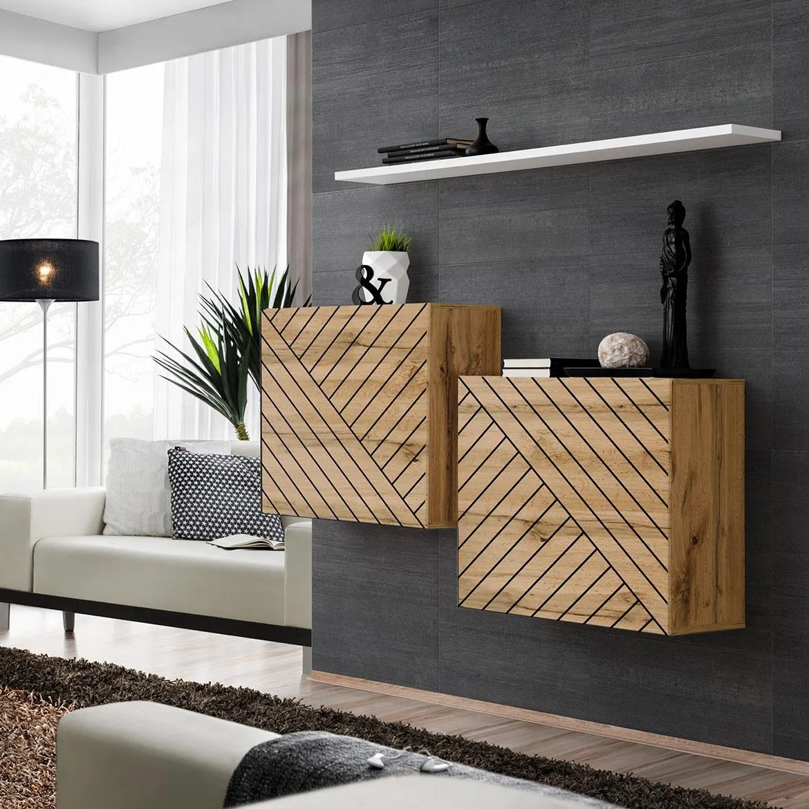 Switch I Line Wtwl Sw SB1 - L komoda 130x30x110 cm hrast wotan