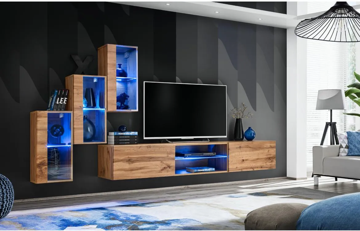 Switch  XXII regal 240x40x160 cm natur (wotan hrast)